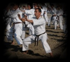 Monsieur Olivier Boutin lors d'un travail sur une technique d'extension du " Ki "